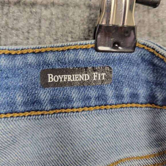 JUDY BLUE JB82170LT Boyfriend Fit Hi Rise Skinny Denim Blue Jeans SIZE 7 28 - Picture 11 of 13